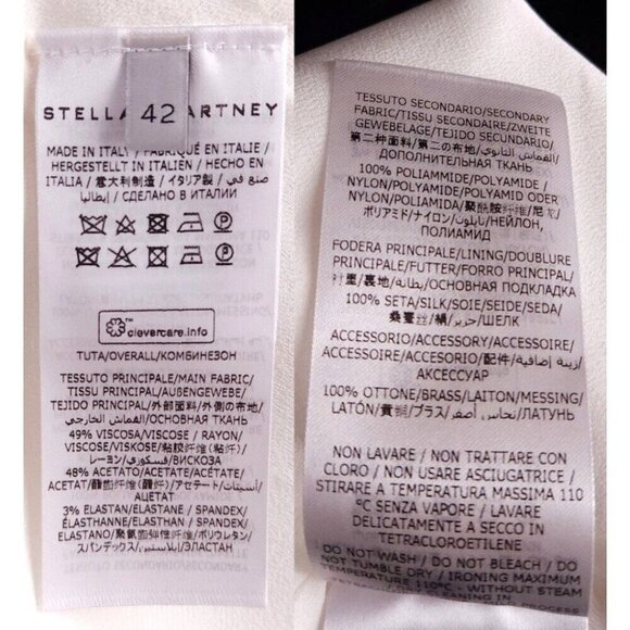 Stella McCartney Lyta One-Sleeve Cutout Jumpsuit Size 42 US 6 White $3340 - Picture 14 of 16